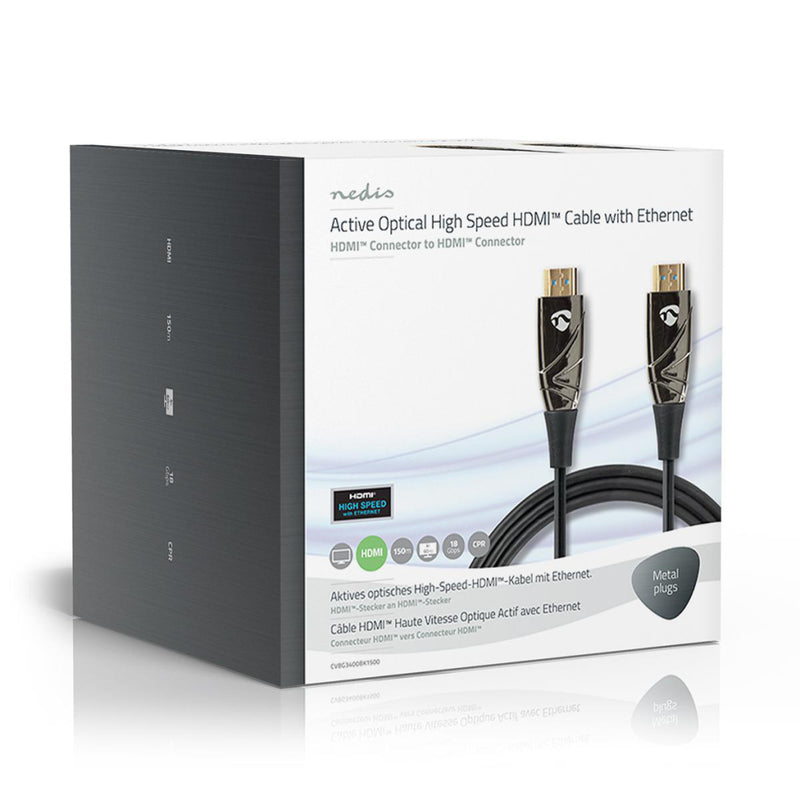 Nedis CVBG3400BK1500 High Speed Hdmi&trade;-kabel Met Ethernet Aoc Hdmi&trade;-connector - Hdmi&tra