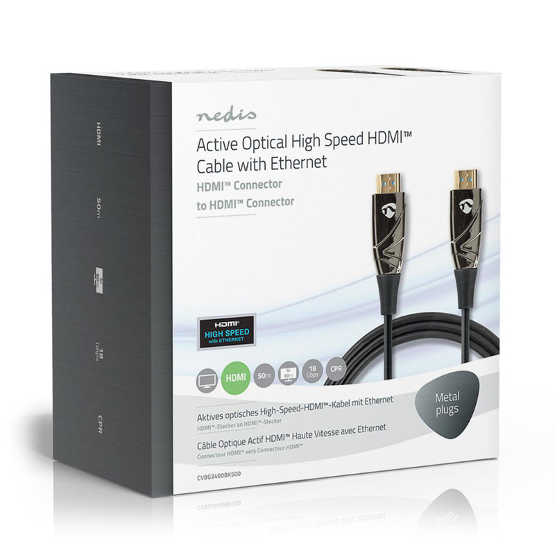 Nedis CVBG3400BK500 Actieve Optische High Speed Hdmi&trade;-kabel Met Ethernet Hdmi&trade; Connecto