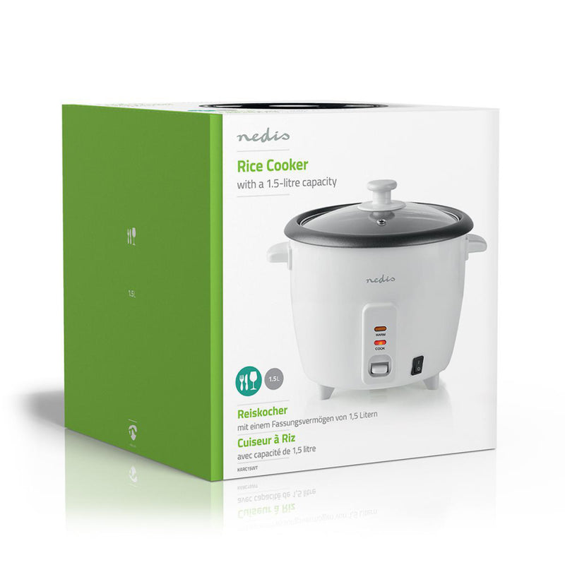Nedis KARC15WT Rijstkoker 500 Watt 1,5 L Wit