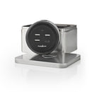 Nedis FSCSPD100GY Stoffen Tafellader Voor Het Hele Gezin 3x Usb 2.1 A (max.) 1x Usb C&trade; 30 W P