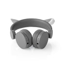 Nedis HPWD4000GY Bedrade Koptelefoon 1,2 M Ronde Kabel On-ear Afneembare Magnetische Oren Willy Wol