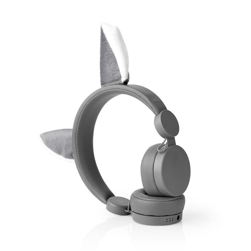 Nedis HPWD4000GY Bedrade Koptelefoon 1,2 M Ronde Kabel On-ear Afneembare Magnetische Oren Willy Wol