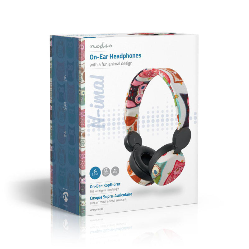 Nedis HPWD4102BK Bedrade Koptelefoon 1,2 M Ronde Kabel On-ear Uil Zwart