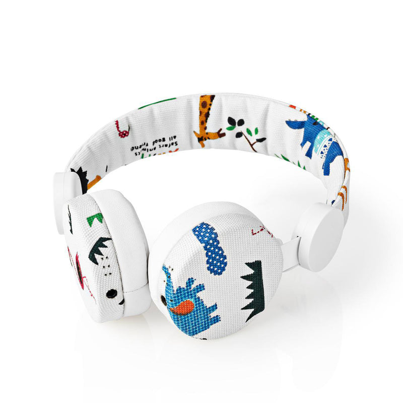 Nedis HPWD4104WT Bedrade Koptelefoon 1,2 M Ronde Kabel On-ear Olifant Wit