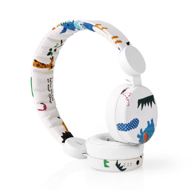 Nedis HPWD4104WT Bedrade Koptelefoon 1,2 M Ronde Kabel On-ear Olifant Wit