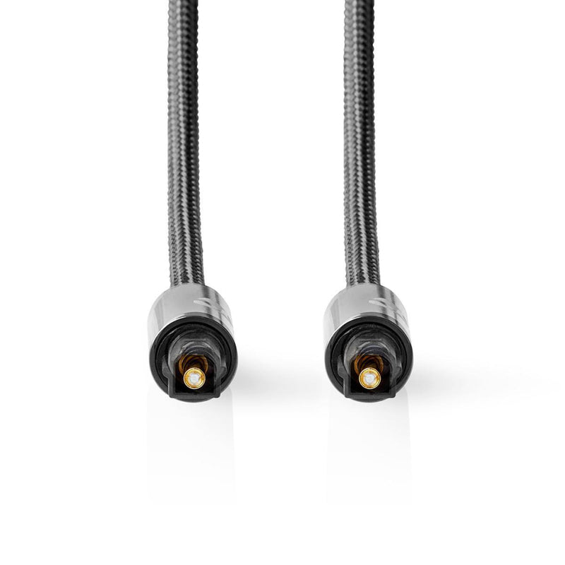 Nedis CATB25000GY30 Digitale Audiokabel Toslink Male - Toslink Male Gun Metal Grey Gevlochten Kabel