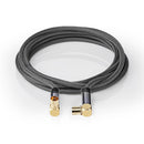 Nedis CSTB40015WT20 Coaxkabel 100 Db Iec (coax) Male - Iec (coax) Female Gun Metal Grey Gevlochten