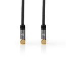 Nedis CSTB40015WT50 Coaxkabel 100 Db Iec (coax) Male - Iec (coax) Female Gun Metal Grey Gevlochten