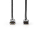 Nedis CVTB34000GY10 High Speed ??hdmi&trade;-kabel Met Ethernet Hdmi&trade; Connector Hdmi&trade; C