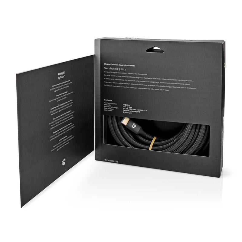 Nedis CVTB34000GY100 High Speed ??hdmi&trade;-kabel Met Ethernet Hdmi&trade; Connector Hdmi&trade;