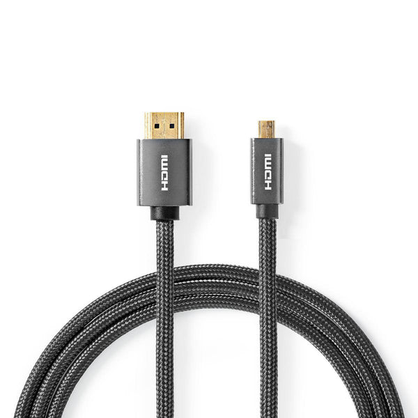 Nedis CVTB34700GY20 High Speed Hdmi-kabel Met Ethernet Hdmi&trade;-connector - Hdmi&trade;-microcon