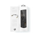 Nedis CATB22150GY02 Stereo-audiokabel 3,5 Mm Male - 2x 3,5 Mm Female Gun Metal Grey Gevlochten Kabe