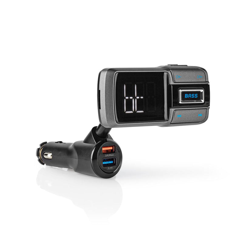 Nedis CATR101BK Fm-transmitter Voor In De Auto Bluetooth&reg; Bass Boost Microsd-kaartsleuf Handsfr