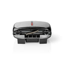 Nedis KARP100BK Multi-grill Tosti / Wafel / Grill 800 Watt Zwart