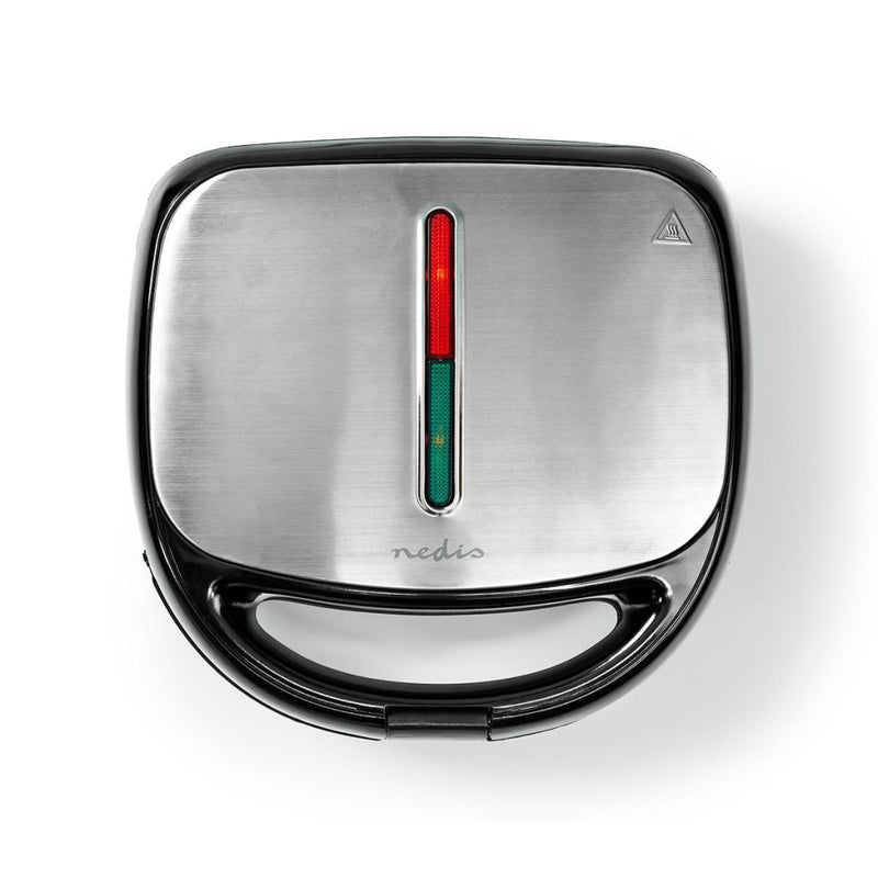 Nedis KARP100BK Multi-grill Tosti / Wafel / Grill 800 Watt Zwart