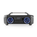 Nedis SPBB300BK Party Boombox 3 Uur Speeltijd Bluetooth® Draadloze Technologie Fm-radio Party-verli