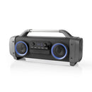 Nedis SPBB300BK Party Boombox 3 Uur Speeltijd Bluetooth® Draadloze Technologie Fm-radio Party-verli