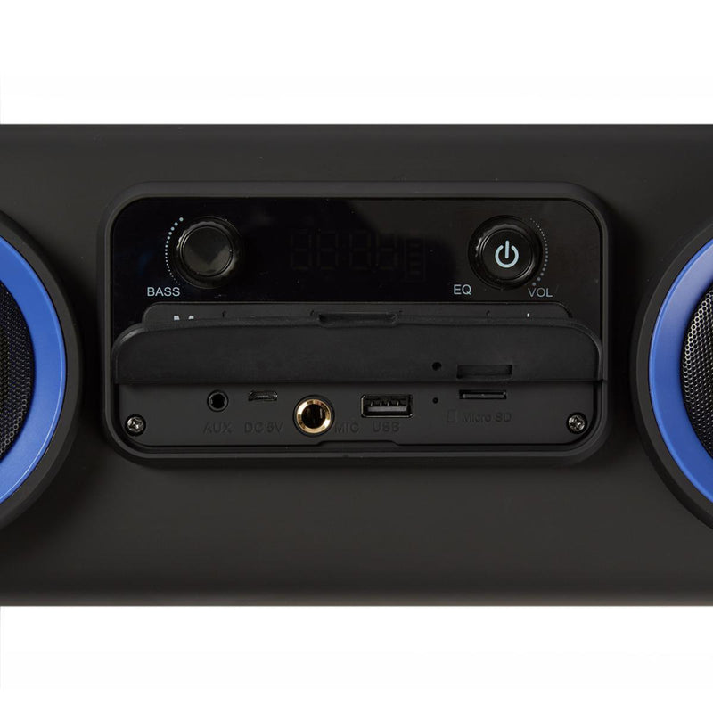 Nedis SPBB300BK Party Boombox 3 Uur Speeltijd Bluetooth® Draadloze Technologie Fm-radio Party-verli