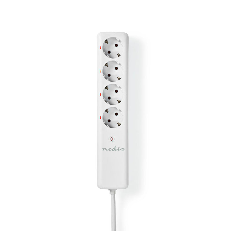 Nedis RFP410FWT Rf Smart Stekkerdoos 4x Schuko Type F 3680 W