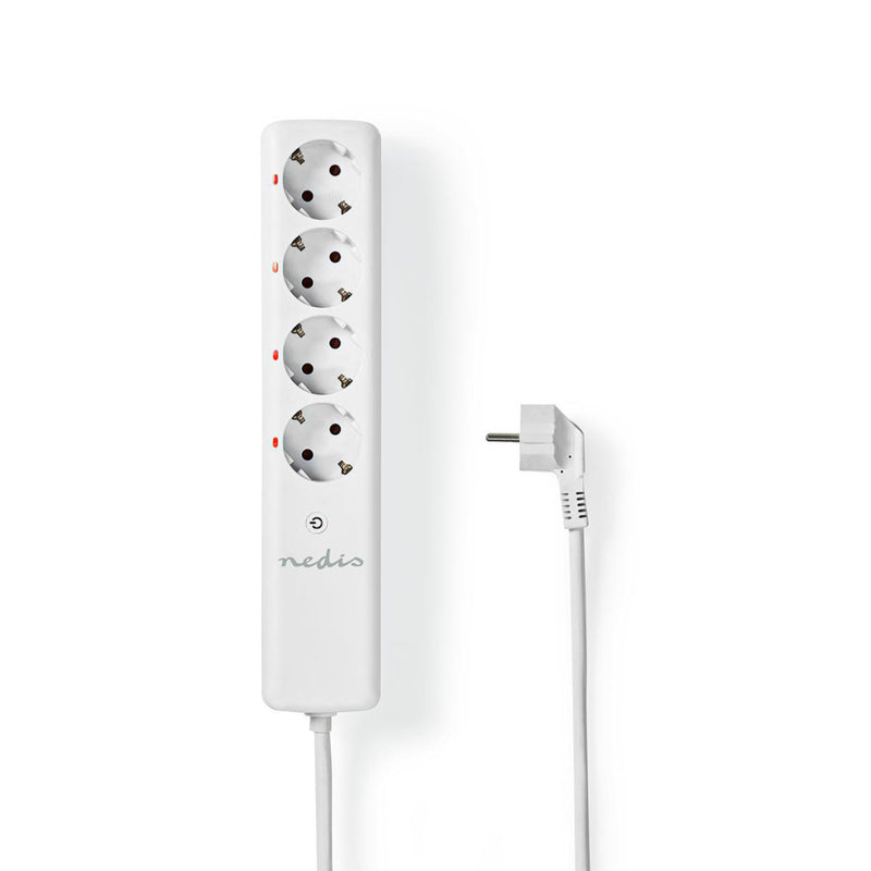 Nedis RFP410FWT Rf Smart Stekkerdoos 4x Schuko Type F 3680 W