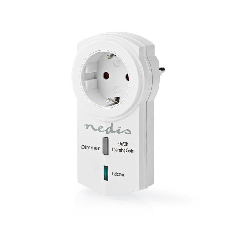 Nedis RFPD120FWT Rf Smart Stekker Dimbaar Schuko Type F 300 W