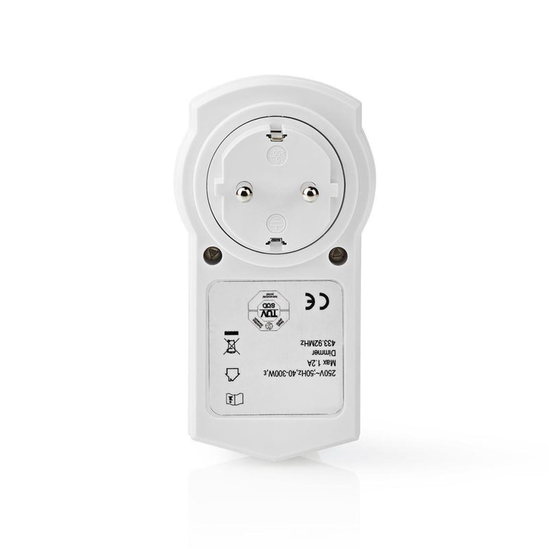 Nedis RFPD120FWT Rf Smart Stekker Dimbaar Schuko Type F 300 W