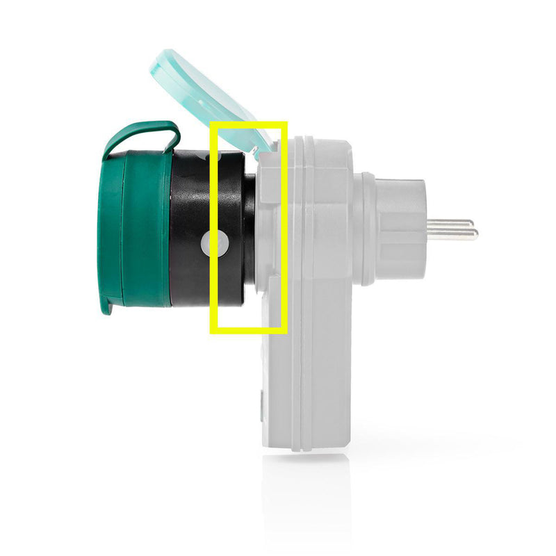Nedis RFPO110FBK Rf Smart Stekker Outdoor Ip44 Aan/uit Schuko Type F 2300 W