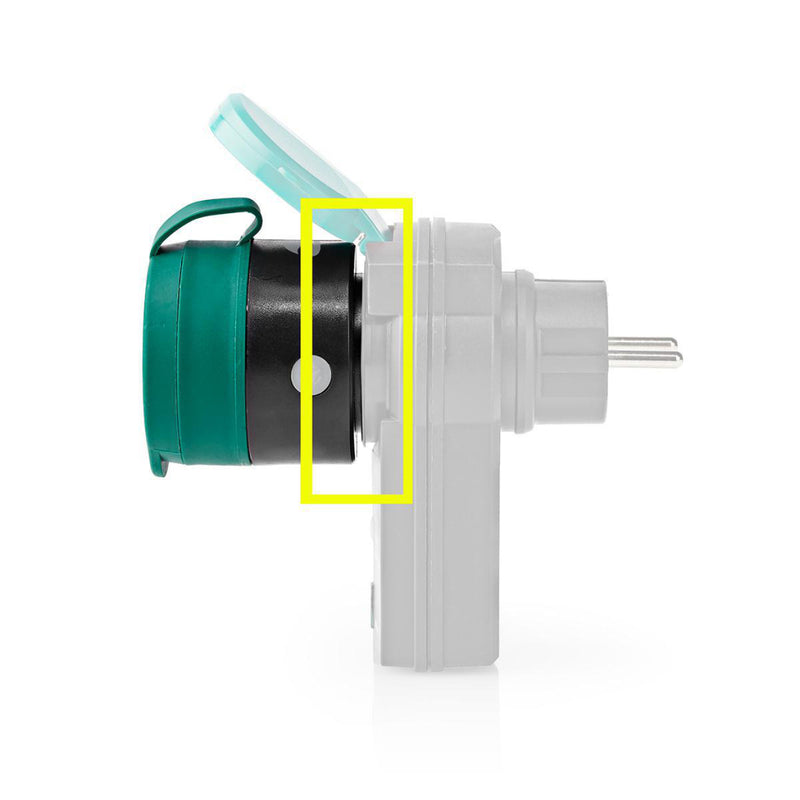 Nedis RFPO110FBK Rf Smart Stekker Outdoor Ip44 Aan/uit Schuko Type F 2300 W