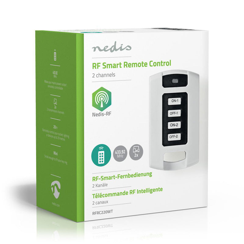 Nedis RFRC220WT Rf Smart Afstandsbediening 2 Kanalen