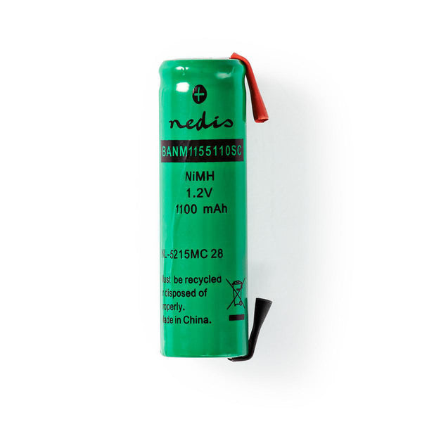 Nedis BANM1155110SC Nikkel-metaalhydride-accu 1,2 V 1100 Mah Soldeerlip