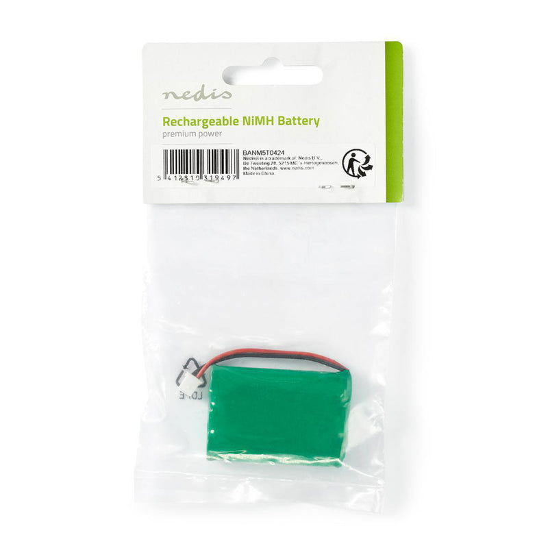 Nedis BANM5T0424 Nikkel-metaalhydride-accu 3,6 V 600 Mah Kabelaansluiting