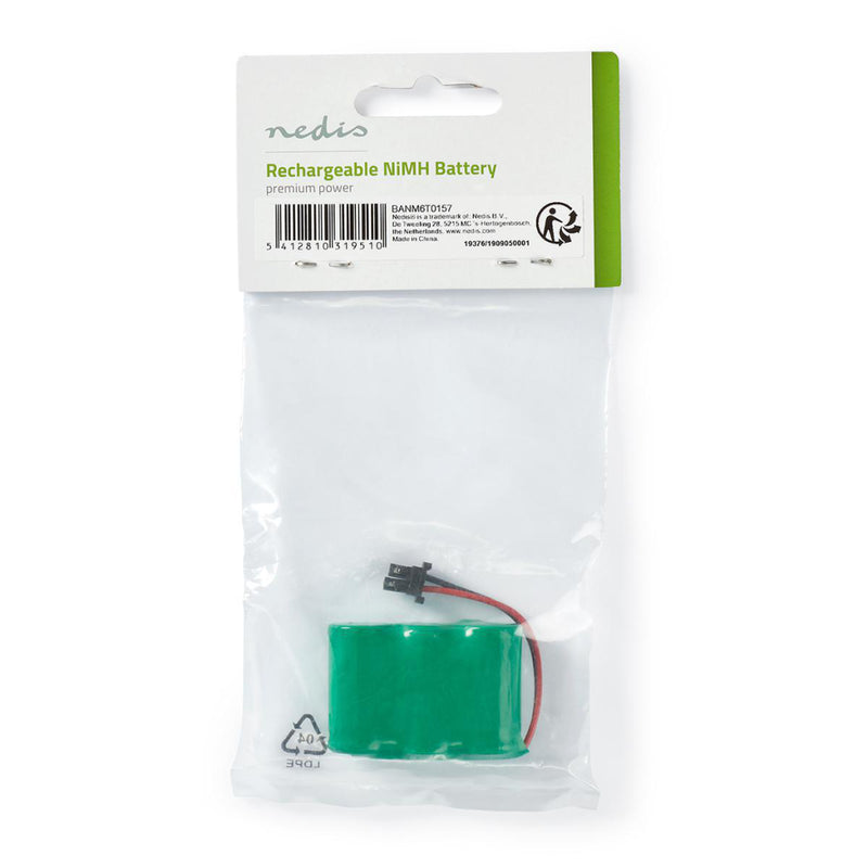 Nedis BANM6T0157 Nikkel-metaalhydride-accu 3,6 V 600 Mah Kabelaansluiting