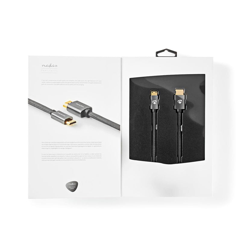 Nedis CVTB34500GY20 High Speed Hdmi&trade;-kabel Met Ethernet Hdmi&trade;-connector - Hdmi&trade;-m