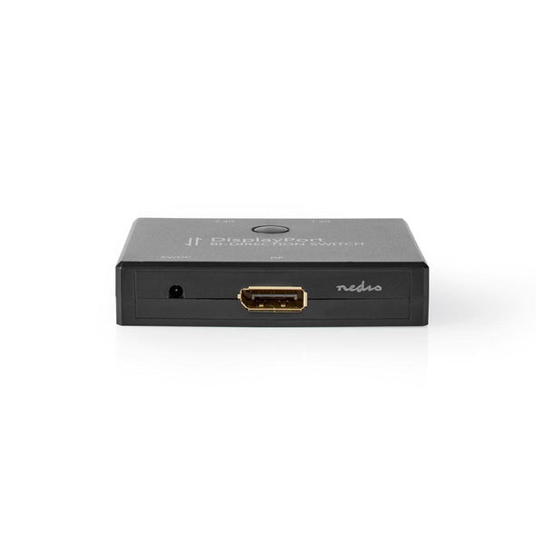 Nedis CSWI3702BK 2-poorts Displayport Bi-directionele Switch Zwart