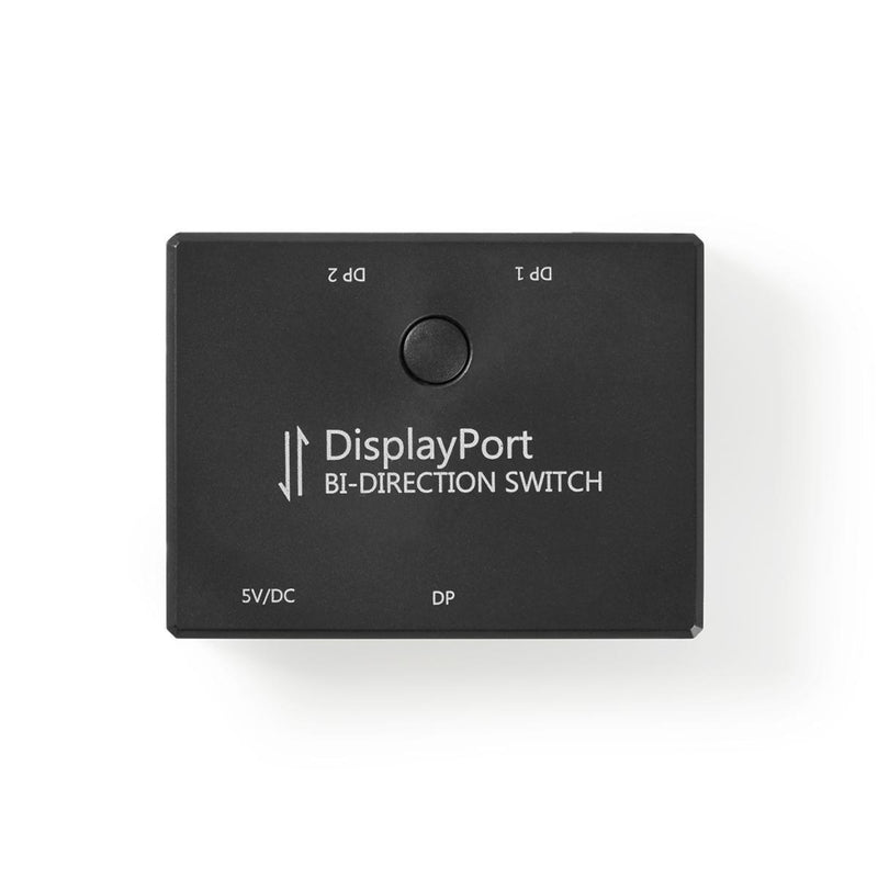 Nedis CSWI3702BK 2-poorts Displayport Bi-directionele Switch Zwart