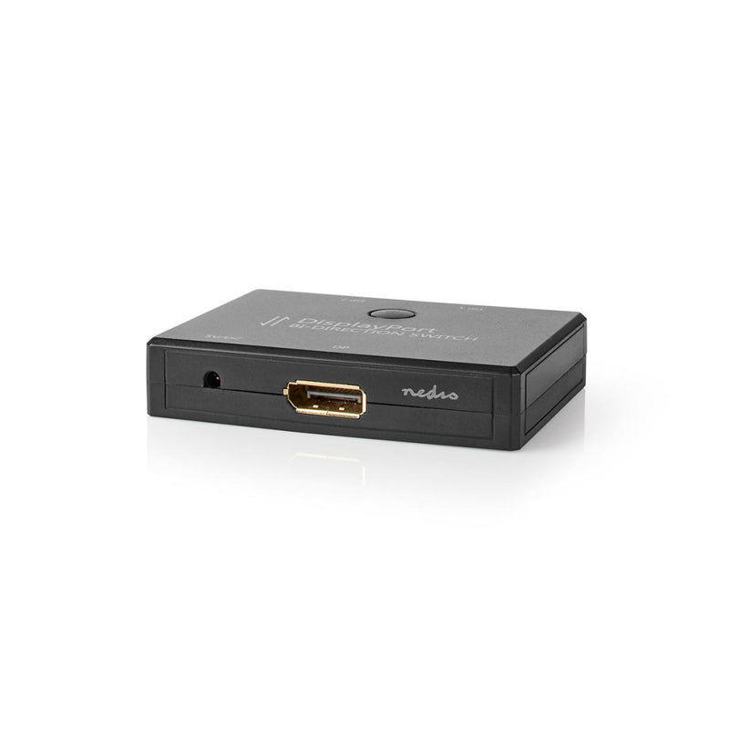 Nedis CSWI3702BK 2-poorts Displayport Bi-directionele Switch Zwart