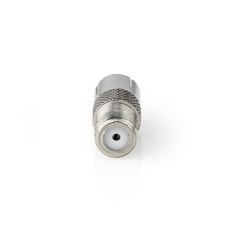 Nedis CSGB41955ME Satelliet- En Antenne-adapter F-female Iec (coax) Female Vernikkeld 75 Ohm Recht