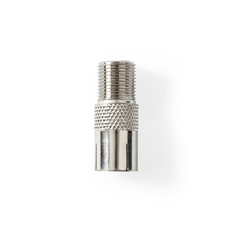 Nedis CSGB41955ME Satelliet- En Antenne-adapter F-female Iec (coax) Female Vernikkeld 75 Ohm Recht
