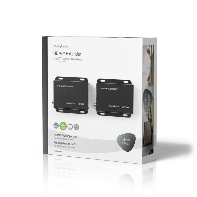 Nedis VREP3460AT Hdmi&trade; Cat5/6-extender 4k@30hz Tot 50,0 M Hdmi&trade;-ingang + Rj45 Female Hd