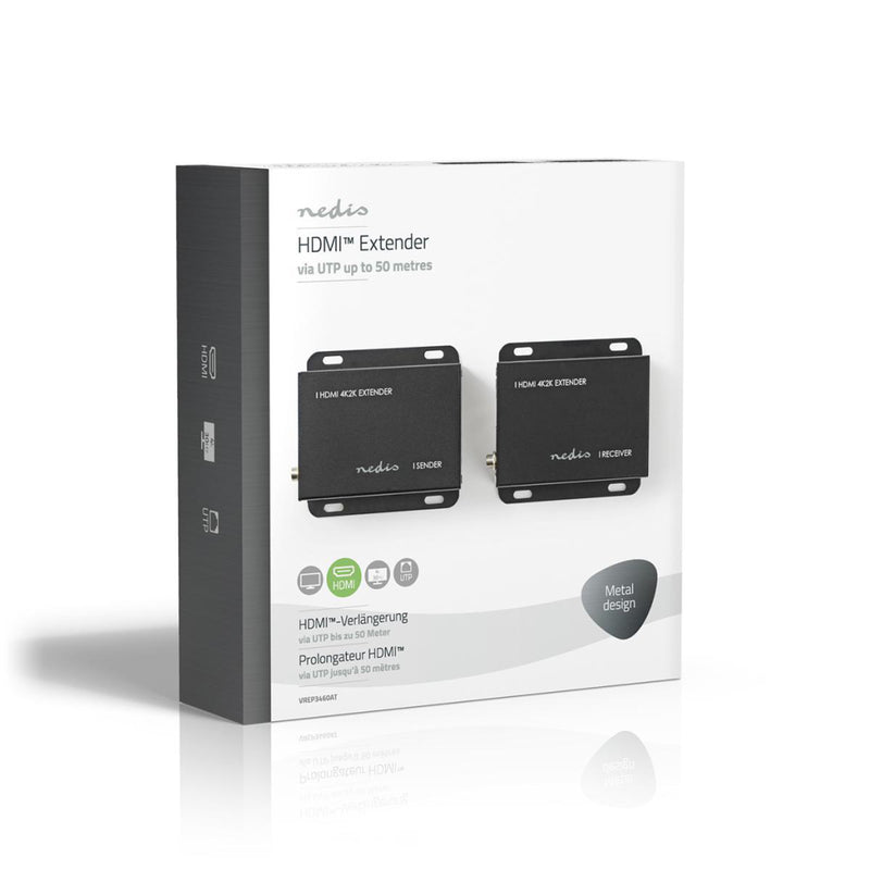 Nedis VREP3460AT Hdmi&trade; Cat5/6-extender 4k@30hz Tot 50,0 M Hdmi&trade;-ingang + Rj45 Female Hd