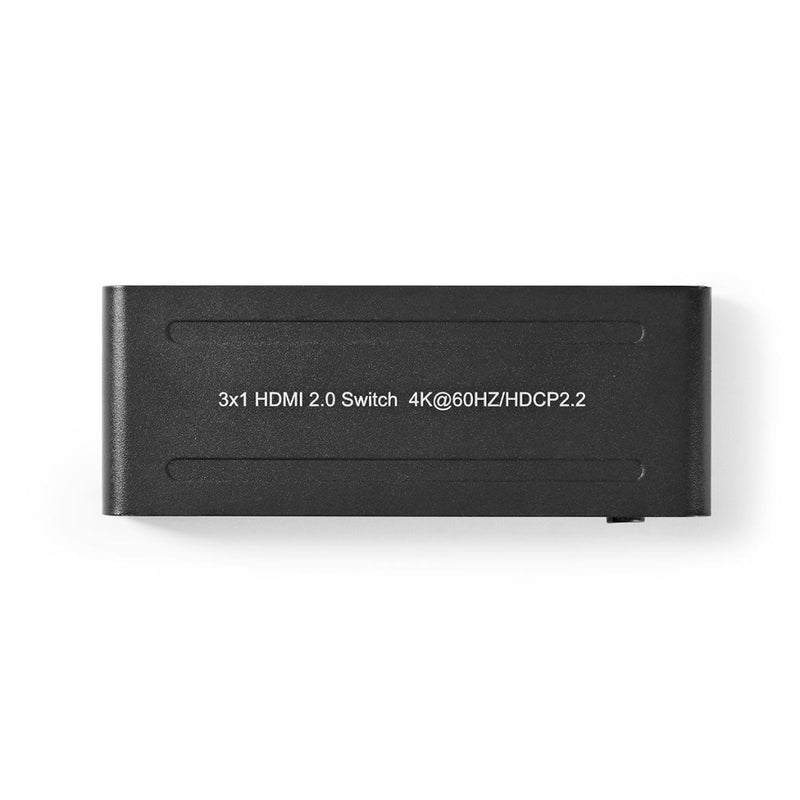 Nedis VSWI3473AT Hdmi&trade; Switch 3-poorts - 3x Hdmi&trade;-ingang 1x Hdmi&trade;-uitgang 4k2k@60