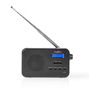 Nedis RDDB1000BK Dab+ Radio 3,6 W Fm Klok & Wekkerfunctie Zwart