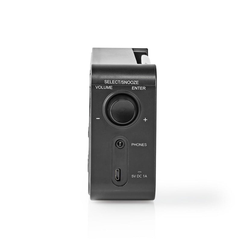 Nedis RDDB1000BK Dab+ Radio 3,6 W Fm Klok & Wekkerfunctie Zwart