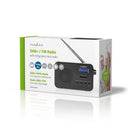 Nedis RDDB1000BK Dab+ Radio 3,6 W Fm Klok & Wekkerfunctie Zwart