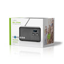 Nedis RDDB5110BK Dab+ Radio 4,5 W Fm Klok & Wekkerfunctie Zwart