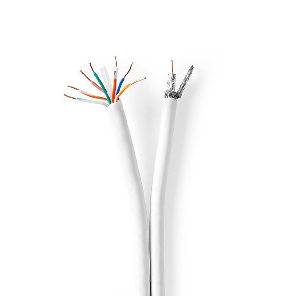 Nedis CSGG4500WT250 Coax- / Cat6-combinatiekabel 25,0 M
