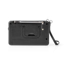 Nedis RDWR1100BK Fm-radio 1,5 W Wereldontvanger Klok &amp; Wekkerfunctie Zwart
