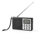 Nedis RDWR1100BK Fm-radio 1,5 W Wereldontvanger Klok &amp; Wekkerfunctie Zwart