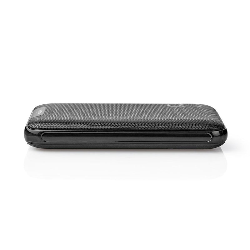 Nedis UPBK5002BK Powerbank 5000 Mah 2 Usb-a Uitgangen 1. 0 A Micro-usb Ingang Zwart