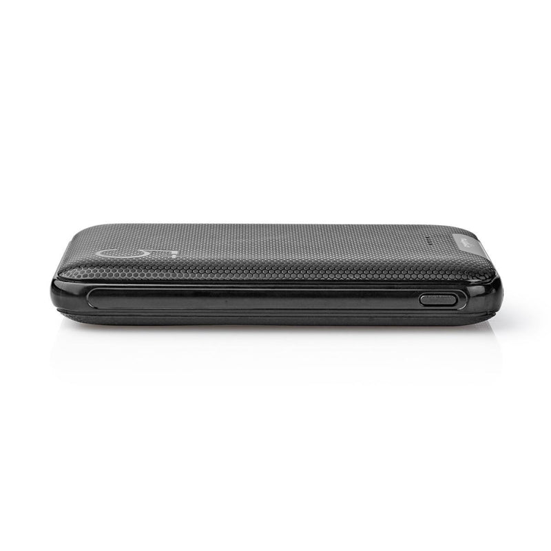 Nedis UPBK5002BK Powerbank 5000 Mah 2 Usb-a Uitgangen 1. 0 A Micro-usb Ingang Zwart